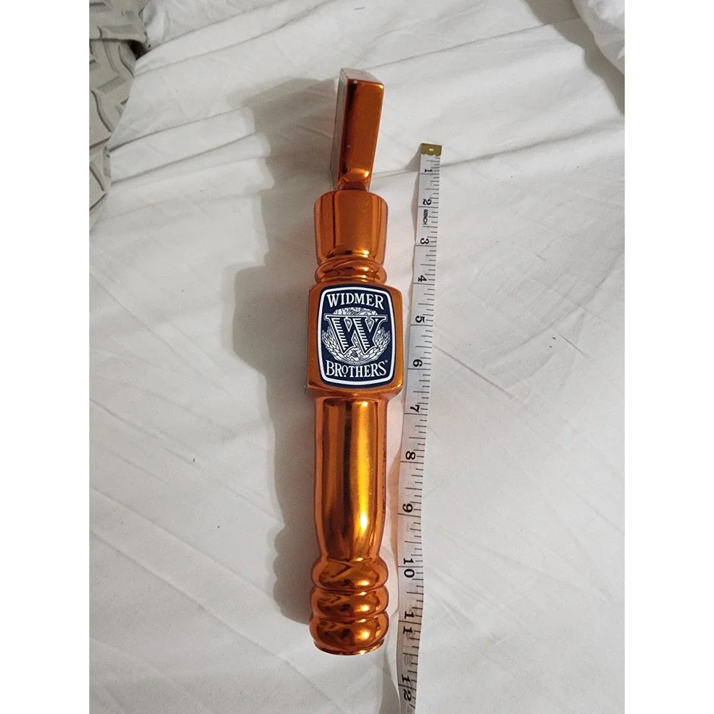 Widmer Brothers OKTO Oktoberfest Beer Tap Hand Metallic Orange 11.5 Inch Barware